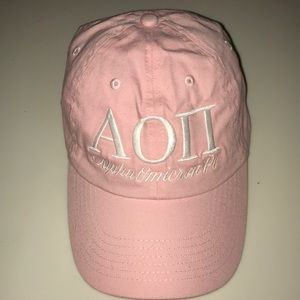 Alpha Omicron Pi Letter hat